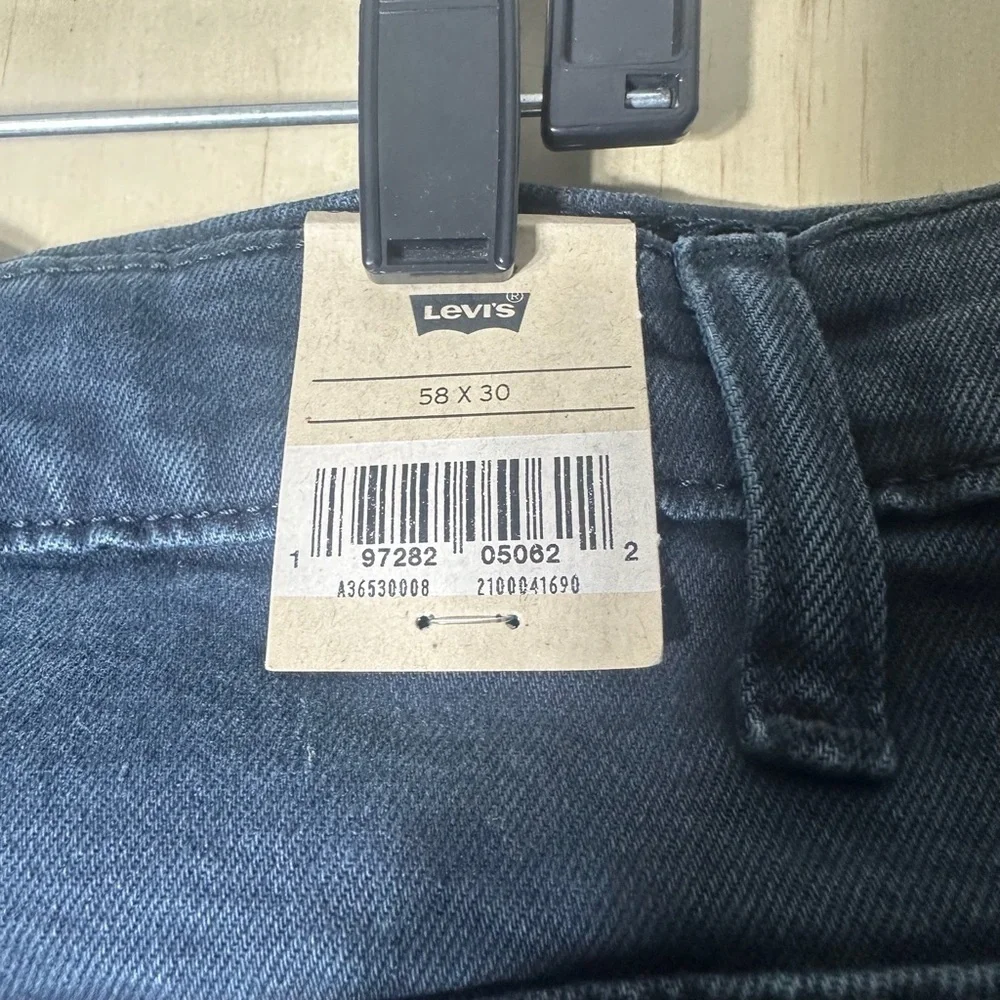 Levis 511 Jeans Slim Stretch Flex Eco Performance 58X 30 Black NWT‎